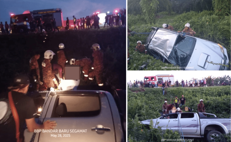 Pikap masuk gaung, bapa dan anak maut tersepit